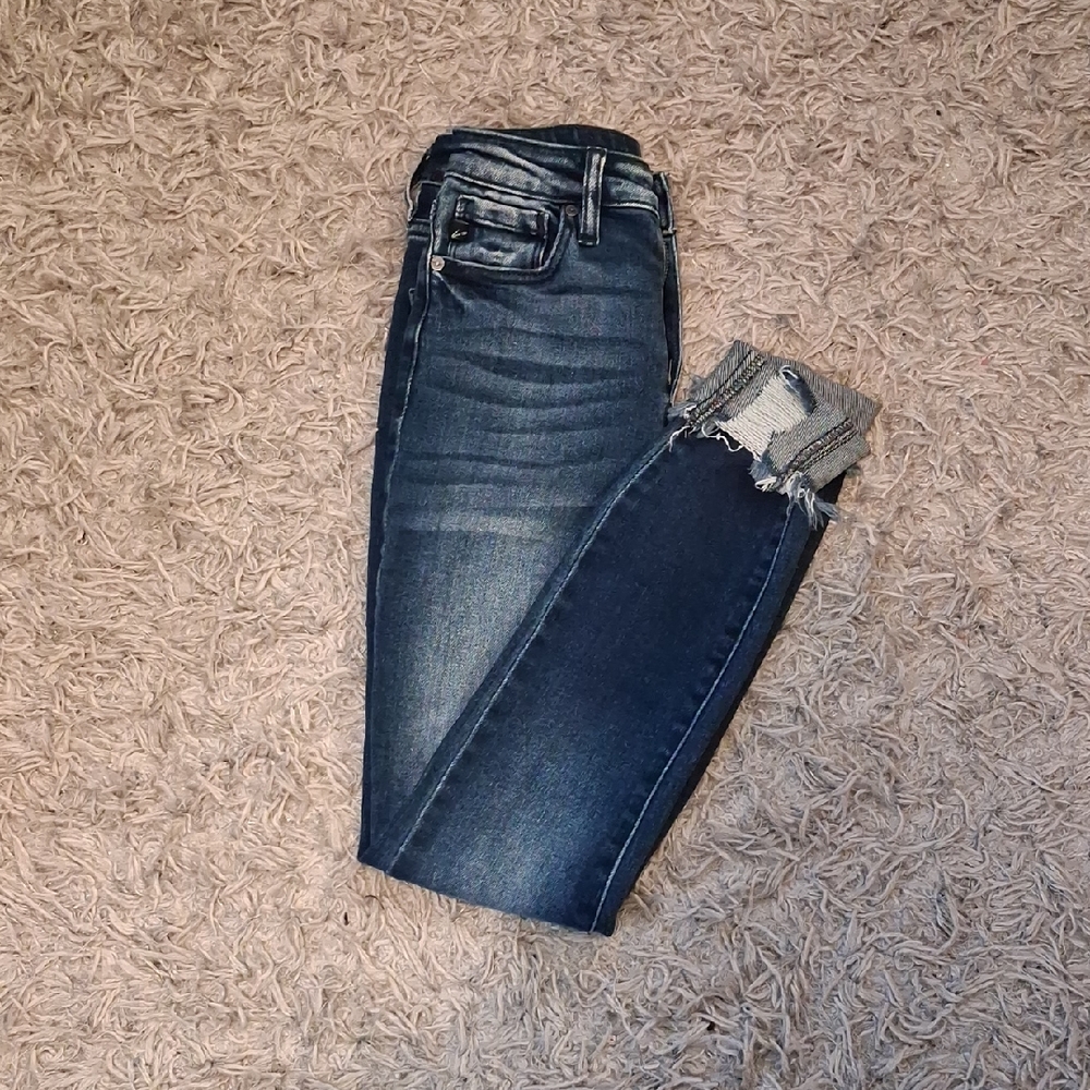 KanCan Ankle Jeans in Dark Blue